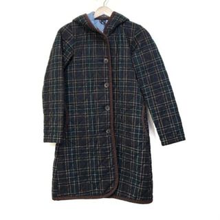 ラベンハム(LAVENHAM)のLAVENHAM(ラベンハム) コート サイズ34 S レディース - ダークグレー×ダークグリーン×マルチ 長袖/チェック柄/中綿/冬/秋(その他)