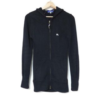 BURBERRY BLUE LABEL - Burberry Blue Label(バーバリーブルーレーベル) パーカー サイズ38 M レディース - ダークネイビー 長袖/ニット