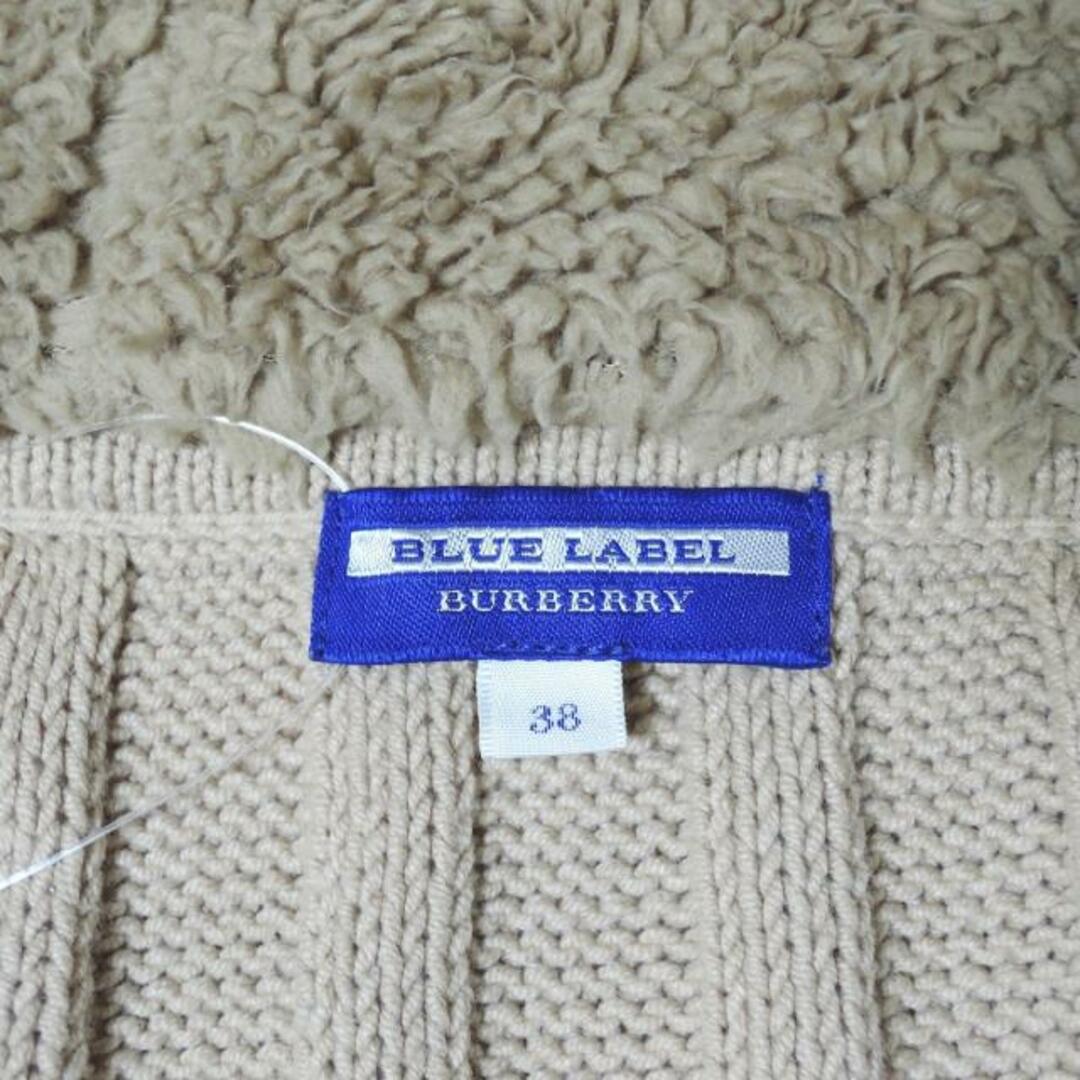 BURBERRY BLUE LABEL(バーバリーブルーレーベル)のBurberry Blue Label(バーバリーブルーレーベル) パーカー サイズ38 M レディース - ベージュ 長袖/ニット レディースのトップス(パーカー)の商品写真