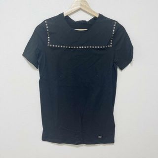 グッチ(Gucci)のGUCCI(グッチ) 半袖Tシャツ サイズXS レディース美品  - 389917-X5578 黒 クルーネック/ビジュー(Tシャツ(半袖/袖なし))