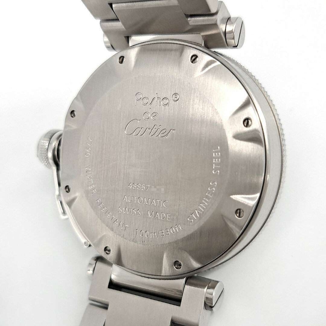 Cartier(カルティエ)のカルティエ パシャ シータイマー Overhauled W31077M7 自動巻き ステンレススティール メンズ CARTIER 【中古】 【時計】 メンズの時計(腕時計(アナログ))の商品写真