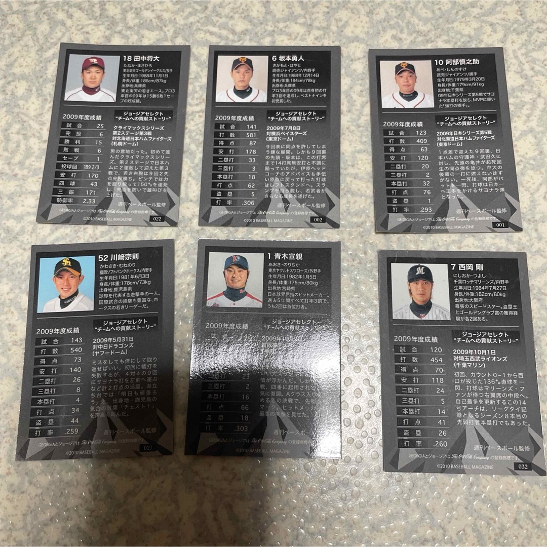 ジョージア　プロ野球カード スポーツ/アウトドアの野球(その他)の商品写真