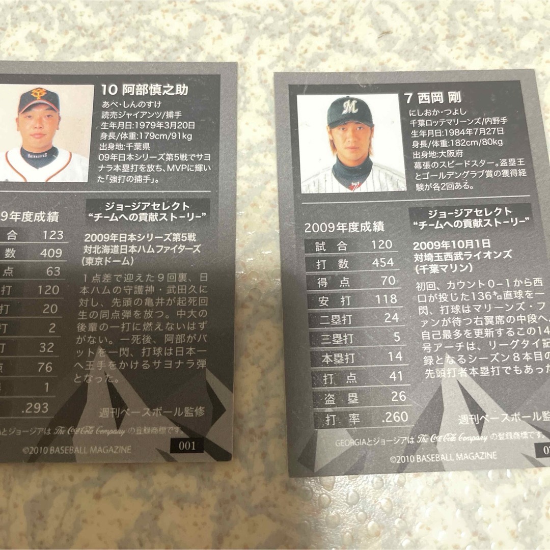 ジョージア　プロ野球カード スポーツ/アウトドアの野球(その他)の商品写真
