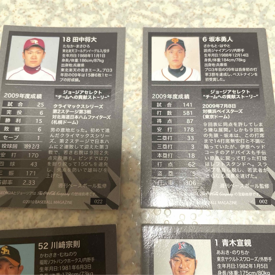 ジョージア　プロ野球カード スポーツ/アウトドアの野球(その他)の商品写真