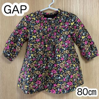 ベビーギャップ(babyGAP)のbaby GAP ベビーギャップ　花柄ワンピース　80㎝(ワンピース)