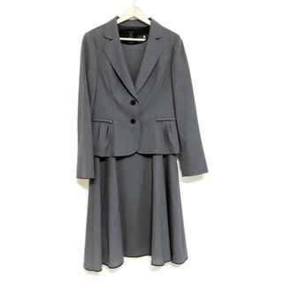 ランバンコレクション(LANVIN COLLECTION)のLANVIN COLLECTION(ランバンコレクション) ワンピーススーツ レディース - グレー×黒 3点セット(スカート付属)(スーツ)