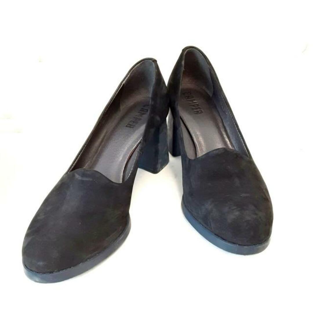 CAMPER(カンペール)のCAMPER(カンペール) パンプス 35 レディース - 黒 ヌバック レディースの靴/シューズ(ハイヒール/パンプス)の商品写真