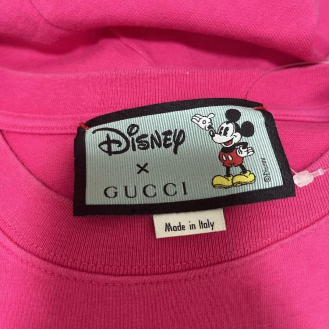 Gucci(グッチ)のGUCCI(グッチ) 半袖Tシャツ メンズ - 565806 ピンク×黒×マルチ クルーネック/Disneyコラボ メンズのトップス(Tシャツ/カットソー(半袖/袖なし))の商品写真