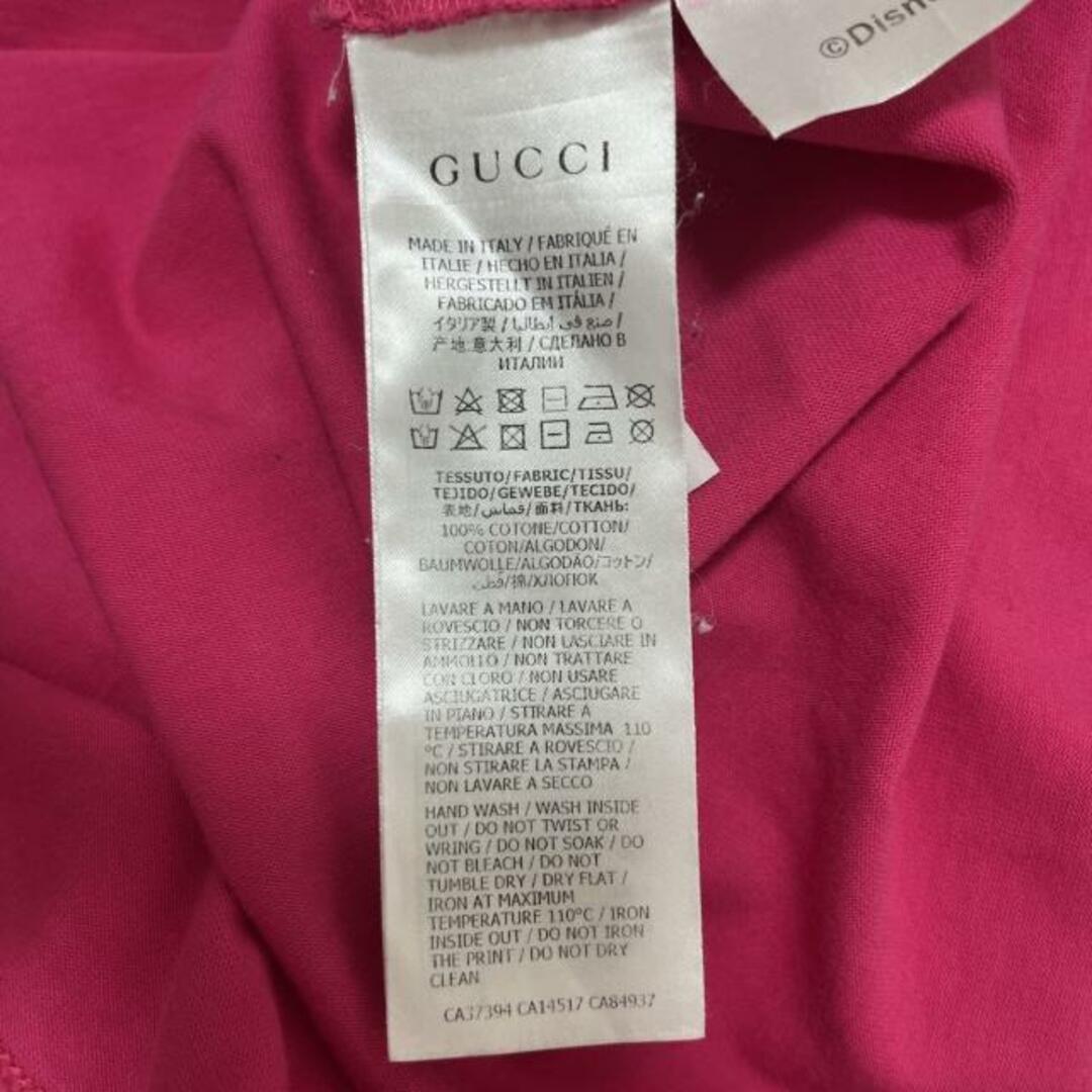 Gucci(グッチ)のGUCCI(グッチ) 半袖Tシャツ メンズ - 565806 ピンク×黒×マルチ クルーネック/Disneyコラボ メンズのトップス(Tシャツ/カットソー(半袖/袖なし))の商品写真