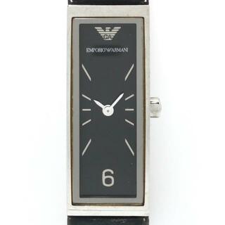 エンポリオアルマーニ(Emporio Armani)のEMPORIOARMANI(アルマーニ) 腕時計 - AR-5537 レディース 黒(腕時計)