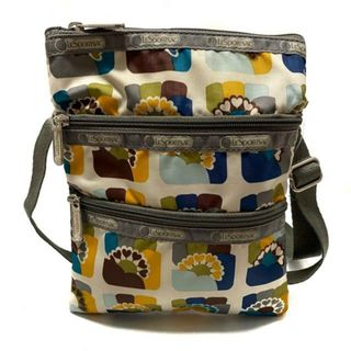 レスポートサック(LeSportsac)のLESPORTSAC(レスポートサック) ショルダーバッグ - 白×グレー×マルチ レスポナイロン(ショルダーバッグ)