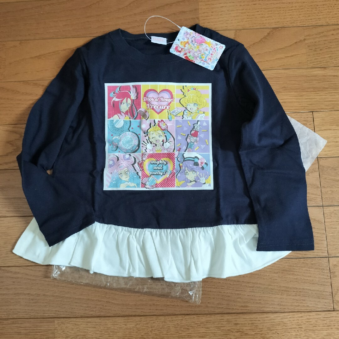 BANDAI(バンダイ)のプリキュア　長そでTシャツ　110 キッズ/ベビー/マタニティのキッズ服女の子用(90cm~)(Tシャツ/カットソー)の商品写真