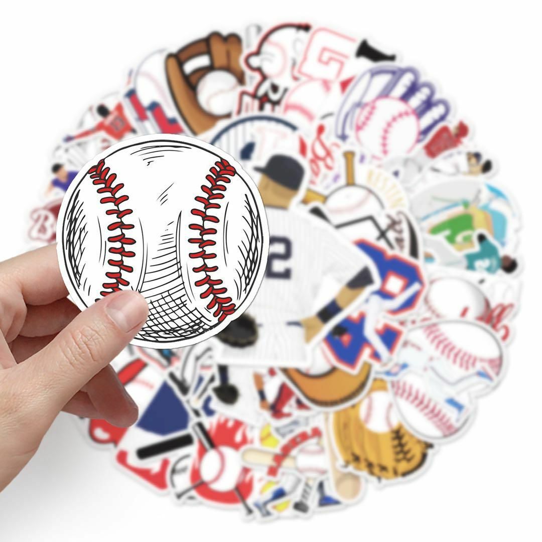 フレークシール野球ボールグローブデコレーション部活チームマステステーショナリー靴 ハンドメイドの文具/ステーショナリー(しおり/ステッカー)の商品写真