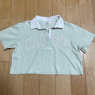 エイチアンドエム(H&M)のH&M 半袖シャツ　襟付き(Tシャツ/カットソー)