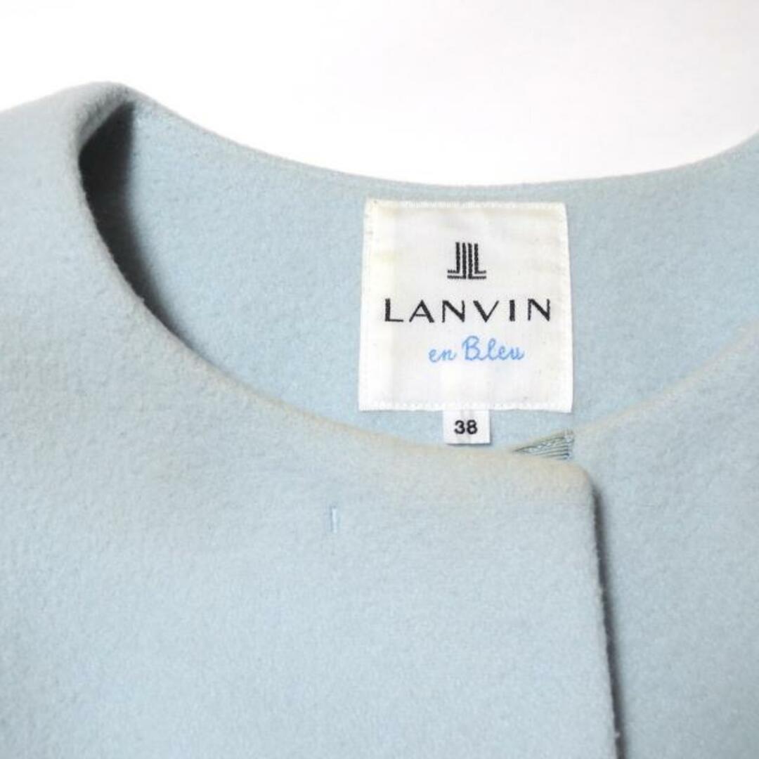 LANVIN en Bleu(ランバンオンブルー)のLANVIN en Bleu(ランバンオンブルー) コート サイズ38 M レディース - ライトブルー 長袖/冬 レディースのジャケット/アウター(その他)の商品写真