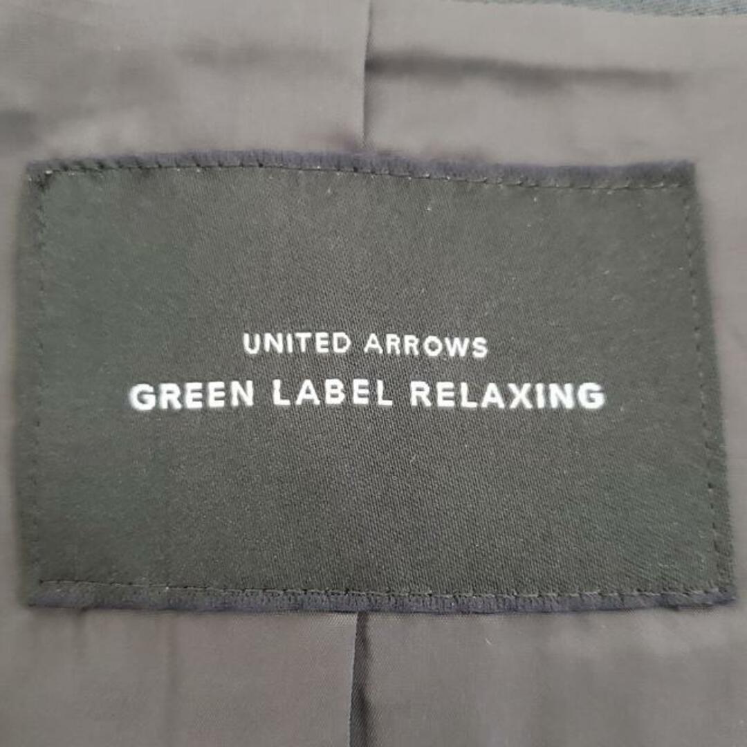 United Arrows GREEN LABEL RELAXING(ユナイテッドアローズ グリーンレーベル) ジャケット サイズ38 M レディース美品  - ダークグレー 長袖/ノーカラー/オールシーズン レディースのジャケット/アウター(その他)の商品写真