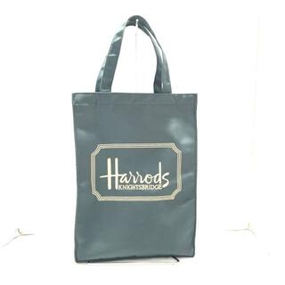 HARRODS(ハロッズ) トートバッグ - ダークグリーン 刺繍 ナイロン