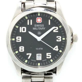 スイスミリタリー(SWISS MILITARY)のSWISS MILITARY(スイスミリタリー) 腕時計 - 10215M レディース 黒(腕時計)