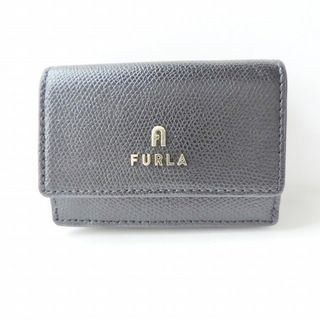 フルラ(Furla)のFURLA(フルラ) 3つ折り財布美品  カメリア 黒 レザー(財布)