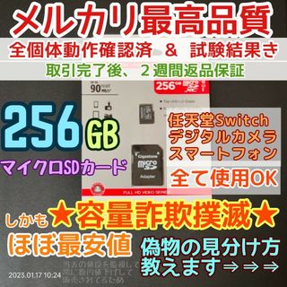 microsd マイクロSD カード 256GB 1枚★優良品選別・相性保証★(その他)