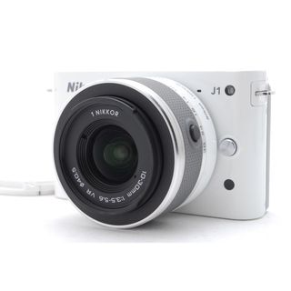 ニコン(Nikon)の❤️超軽量！超可愛いホワイトカラー✨ショット数1512回★ニコン 1 J1❤️(ミラーレス一眼)