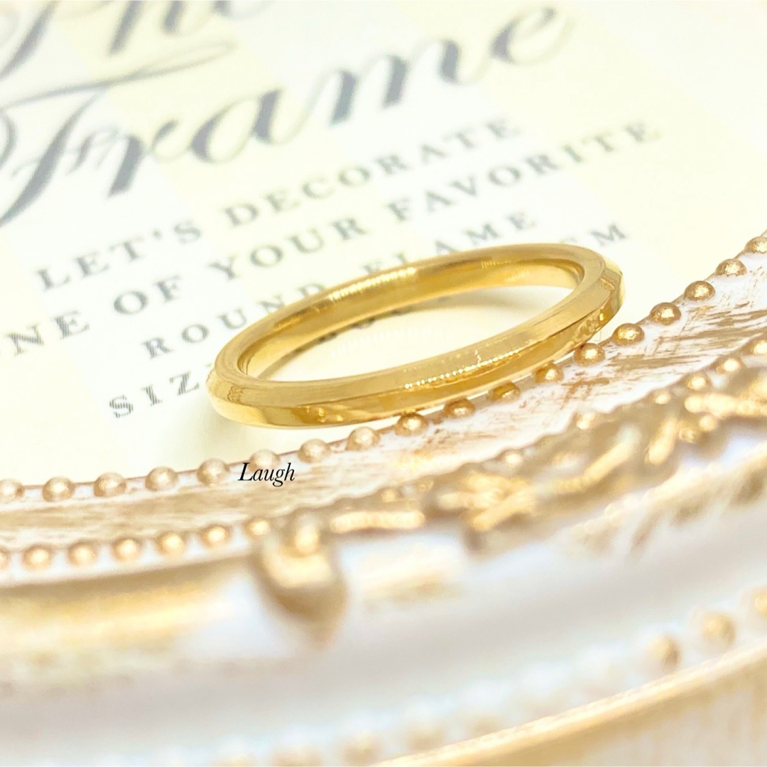 2㎜リング ステンレスリング ステンレス指輪 ピンキー ゴールド レディースのアクセサリー(リング(指輪))の商品写真