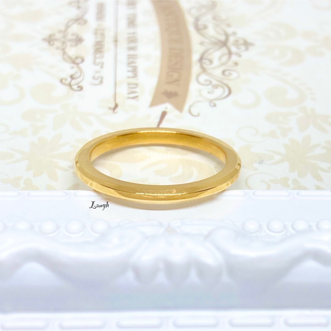2㎜リング ステンレスリング ステンレス指輪 ピンキー ゴールド レディースのアクセサリー(リング(指輪))の商品写真