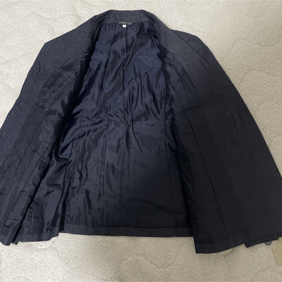 19号　大きいサイズ　タグ付き　デニムセットアップ　ロングスカート　ジャケット レディースのワンピース(ロングワンピース/マキシワンピース)の商品写真