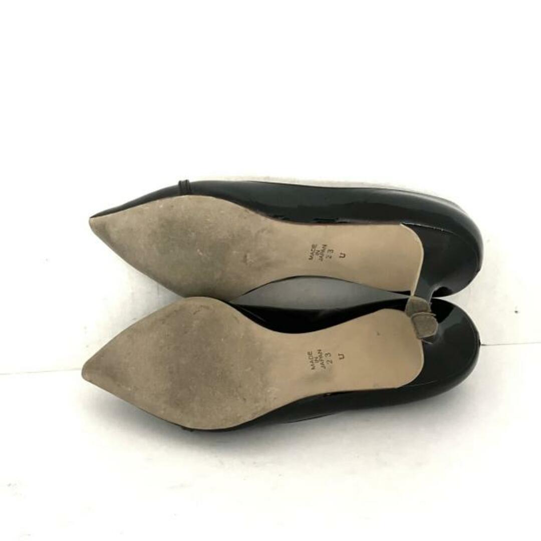 DIANA(ダイアナ)のDIANA(ダイアナ) パンプス 23 U レディース - 黒 エナメル（レザー） レディースの靴/シューズ(ハイヒール/パンプス)の商品写真