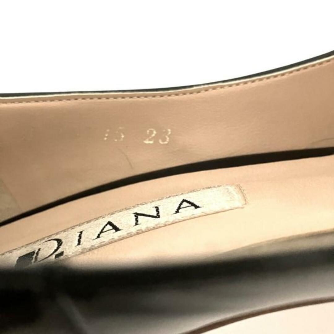 DIANA(ダイアナ)のDIANA(ダイアナ) パンプス 23 U レディース - 黒 エナメル（レザー） レディースの靴/シューズ(ハイヒール/パンプス)の商品写真