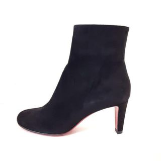 Christian Louboutin - CHRISTIAN LOUBOUTIN(クリスチャンルブタン) ショートブーツ 36 1/2 レディース - 黒 スエード