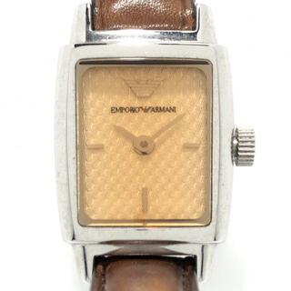 エンポリオアルマーニ(Emporio Armani)のEMPORIOARMANI(アルマーニ) 腕時計 - AR-5507 レディース ライトブラウン(腕時計)