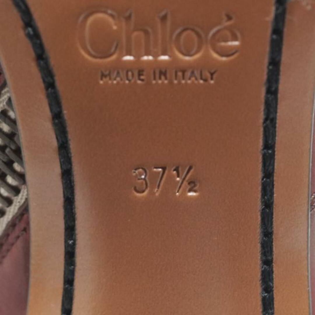 Chloe(クロエ)のChloe(クロエ) ブーツ 37 1/2 レディース美品  - ボルドー アウトソール張替済 レザー レディースの靴/シューズ(ブーツ)の商品写真