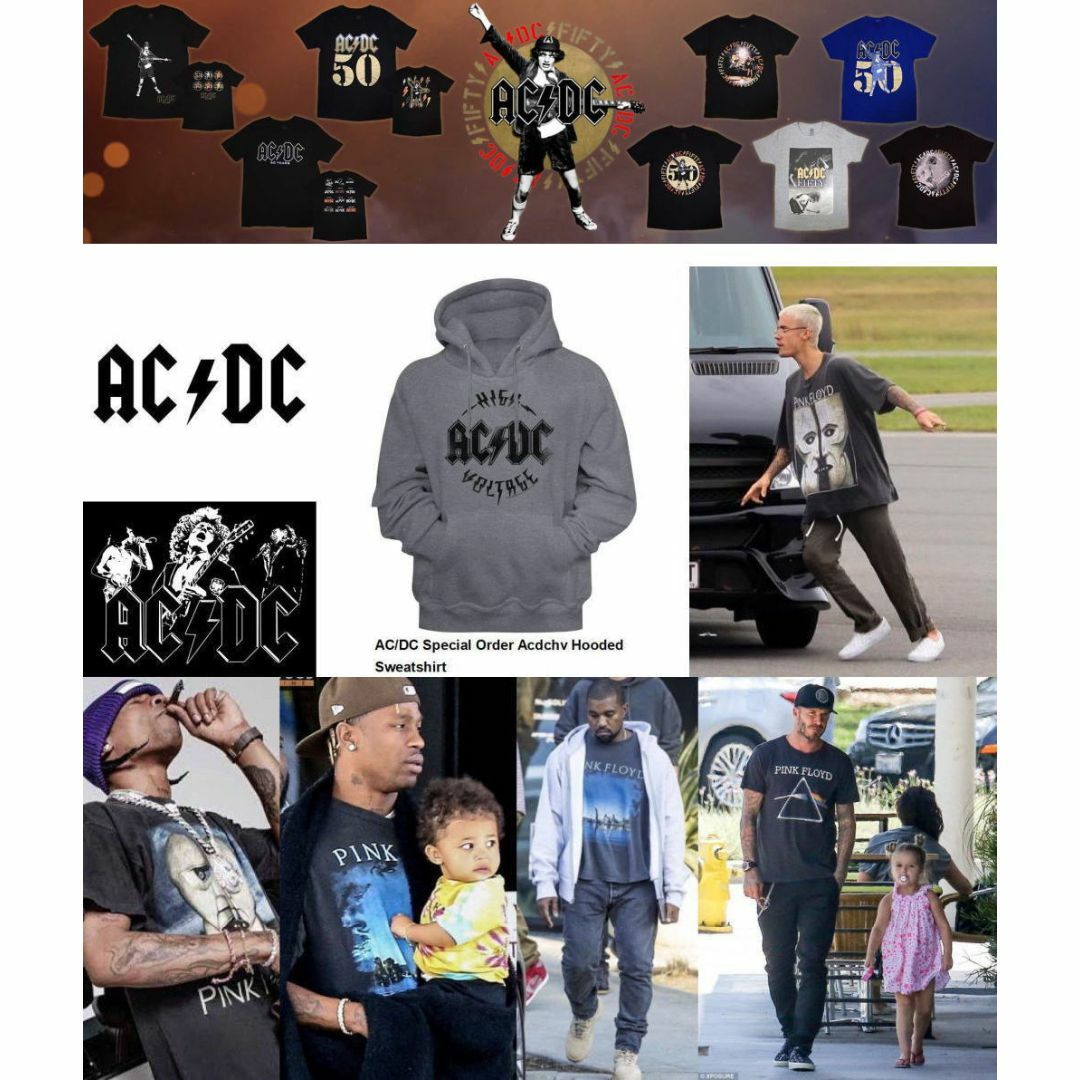  AC/DC エーシー・ディーシー ライセンスパーカー最新作 グレーL メンズのトップス(パーカー)の商品写真