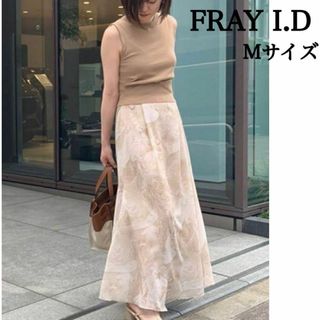 FRAY I.D - フレイ アイディー ナローマキシサテン スカート ロング マーブル 春色