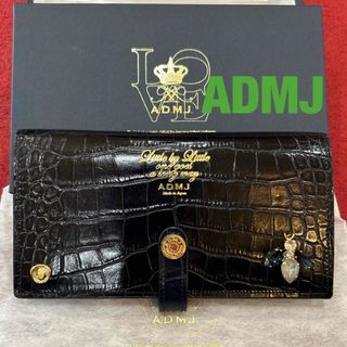 エーディーエムジェイ(A.D.M.J.)の土日限定値下げ新品 ADMJクロコ型押しbeeザ・ビー ロングウォレット(財布)