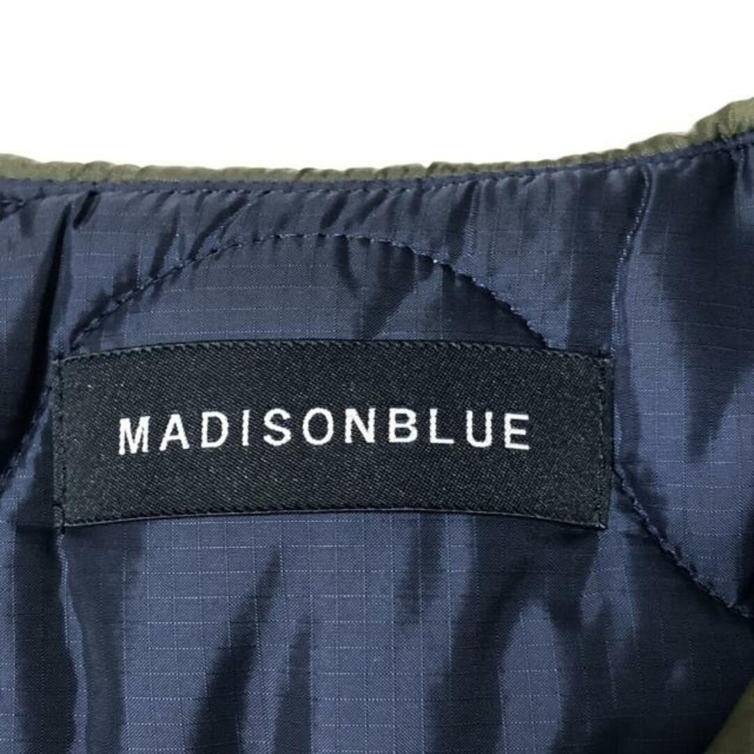 MADISONBLUE(マディソンブルー)のMADISON BLUE(マディソンブルー) ベスト サイズ00(XS) レディース - カーキ×ネイビー ジップアップ/リバーシブル/中綿 レディースのトップス(ベスト/ジレ)の商品写真