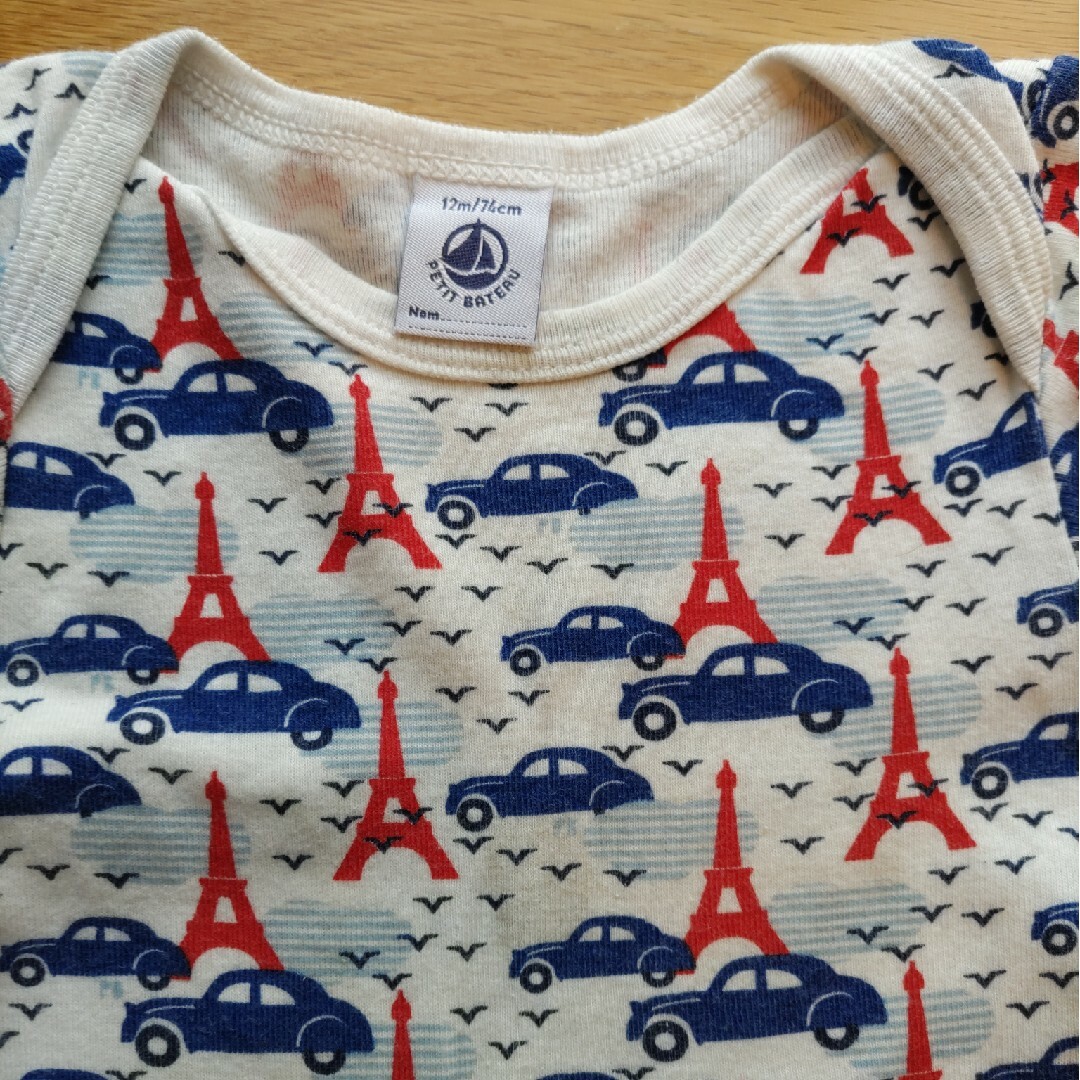 PETIT BATEAU(プチバトー)のロンパース　プチバトー　70〜80 キッズ/ベビー/マタニティのベビー服(~85cm)(ロンパース)の商品写真