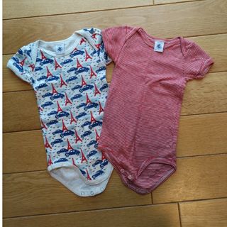 プチバトー(PETIT BATEAU)のロンパース　プチバトー　70〜80(ロンパース)