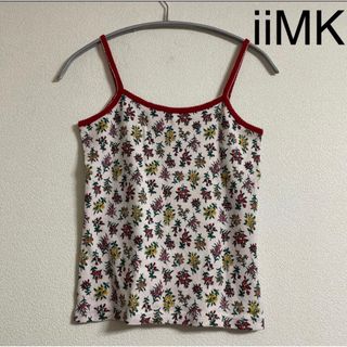 iiMK - iiMK トップス キャミ カットソー 花柄 綿100% 日本製 イトキン