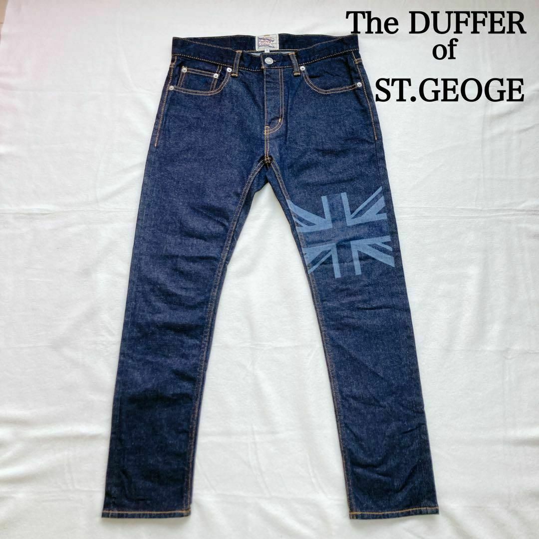 The DUFFER of ST.GEORGE(ザダファーオブセントジョージ)のダファーオブセントジョージ スリムテーパード 28 ペイント プリント メンズのパンツ(デニム/ジーンズ)の商品写真