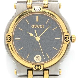 グッチ(Gucci)のGUCCI(グッチ) 腕時計 - 9000M メンズ ダークグレー(その他)