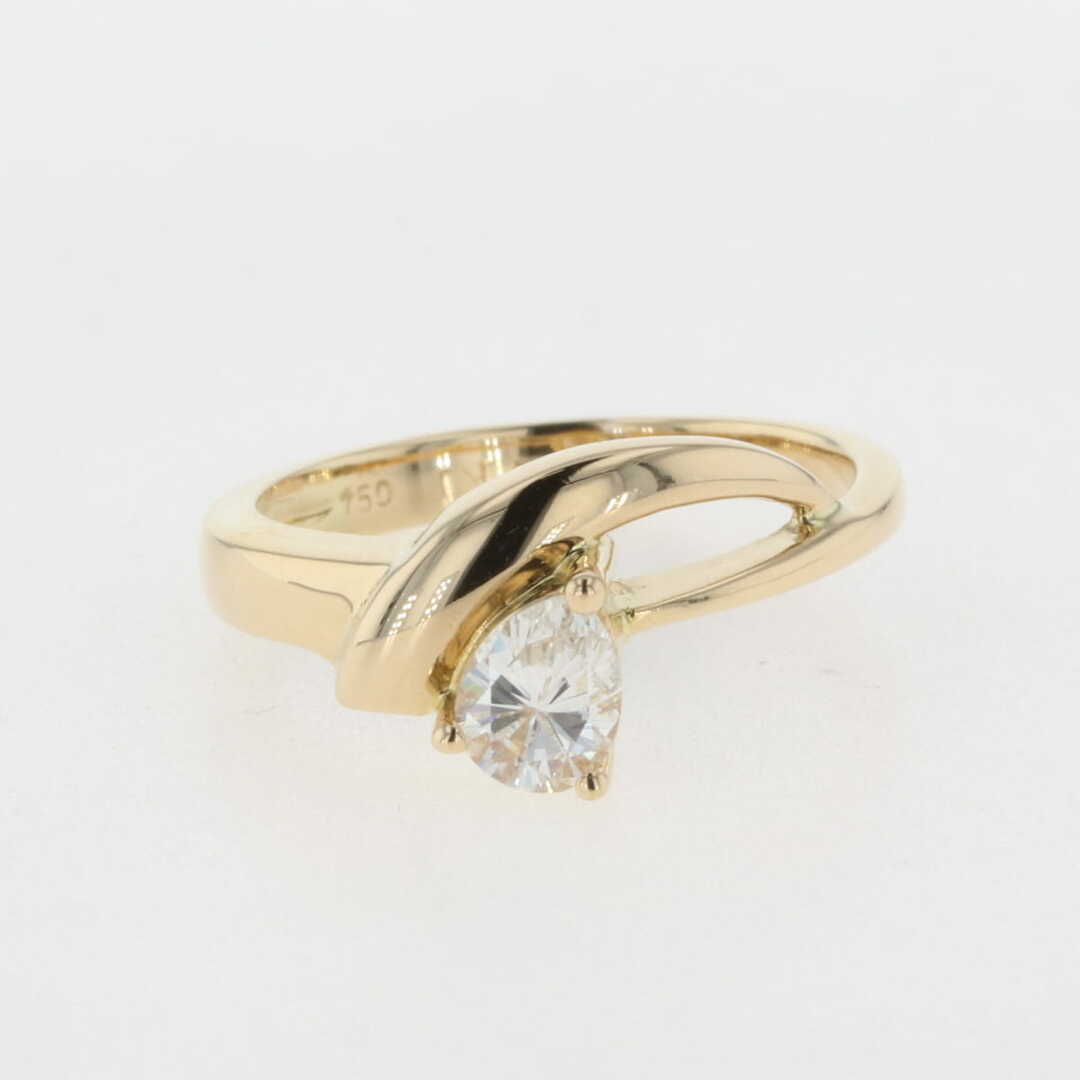 ダイヤモンド デザインリング 7.5号 750 【中古】 レディースのアクセサリー(リング(指輪))の商品写真