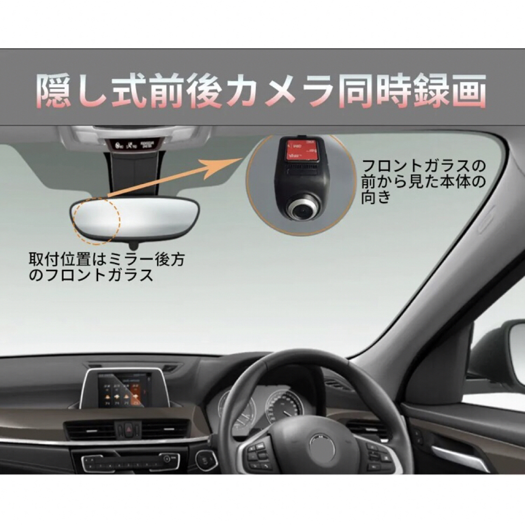 U5　USB式隠しドライブレコーダー androidモニター対応　1080P 自動車/バイクの自動車(車内アクセサリ)の商品写真