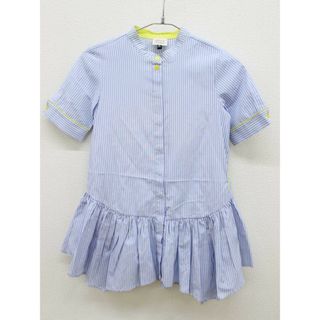 アルマーニ(Armani)の【夏物 新入荷!】＜アルマーニ ジュニア/Armani Junior ＞130cm 半袖ワンピース 白×ブルー【中古】子供服 キッズ kids 女の子 夏 onepi 614042(ワンピース)