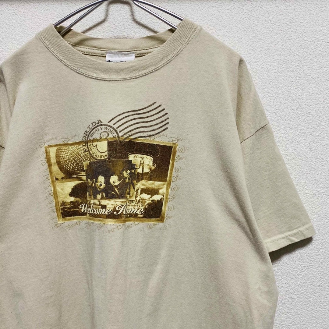 Disney(ディズニー)の一点物　90〜00年代ビンテージ ディズニー 切手デザイン　フォトTシャツ メンズのトップス(Tシャツ/カットソー(半袖/袖なし))の商品写真