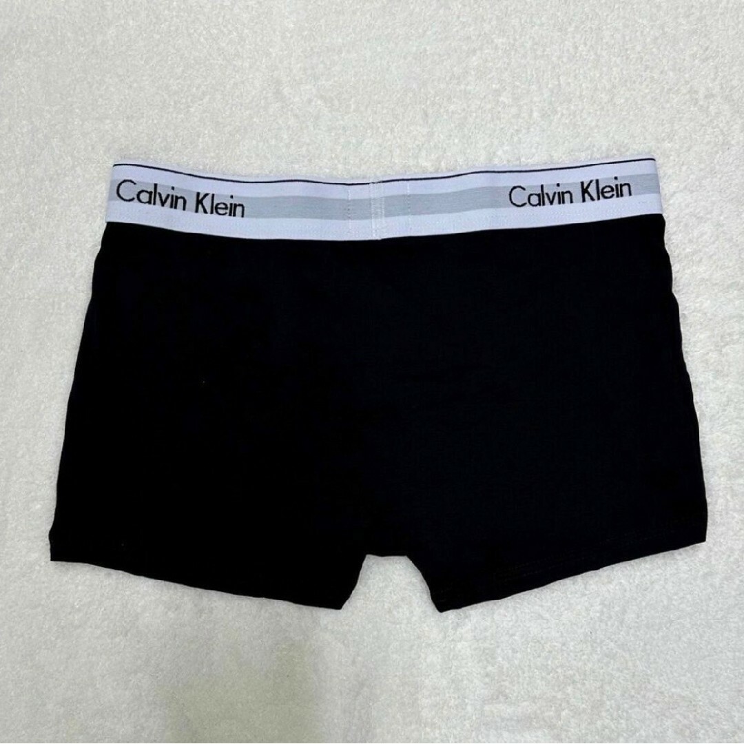 Calvin Klein(カルバンクライン)のカルバンクライン ボクサーパンツ Lサイズ ブラック 白ライン 黒 3枚セット メンズのアンダーウェア(ボクサーパンツ)の商品写真