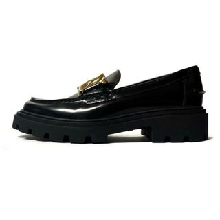 トッズ(TOD'S)のTOD'S(トッズ) ローファー 36 レディース ケイト ローファー 黒 レザー(ローファー/革靴)