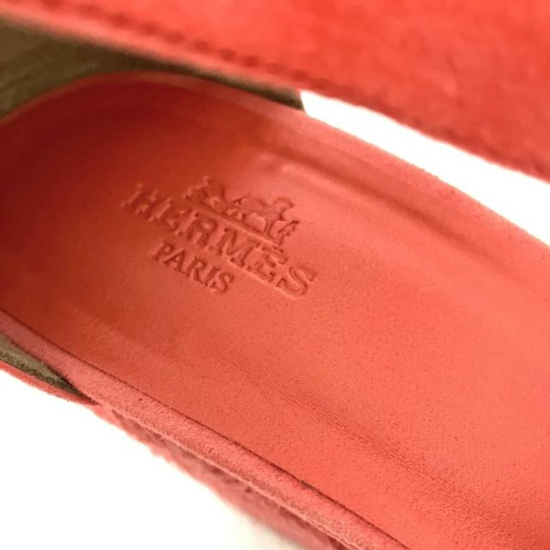Hermes(エルメス)のHERMES(エルメス) サンダル 36 レディース イラナ 141105Z コライユ エスパドリーユ/ウェッジソール レザー×シェーブルヴェロア レディースの靴/シューズ(サンダル)の商品写真