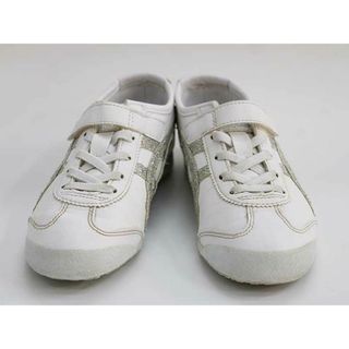 オニツカタイガー(Onitsuka Tiger)の【新入荷!】▼オニツカタイガー/onitsuka Tiger▼20cm  スニーカー/スポーツシューズ/運動靴 白×シルバー 【中古】 子供 キッズ kids 男の子 女の子 shoes 春夏秋冬 414042(スニーカー)